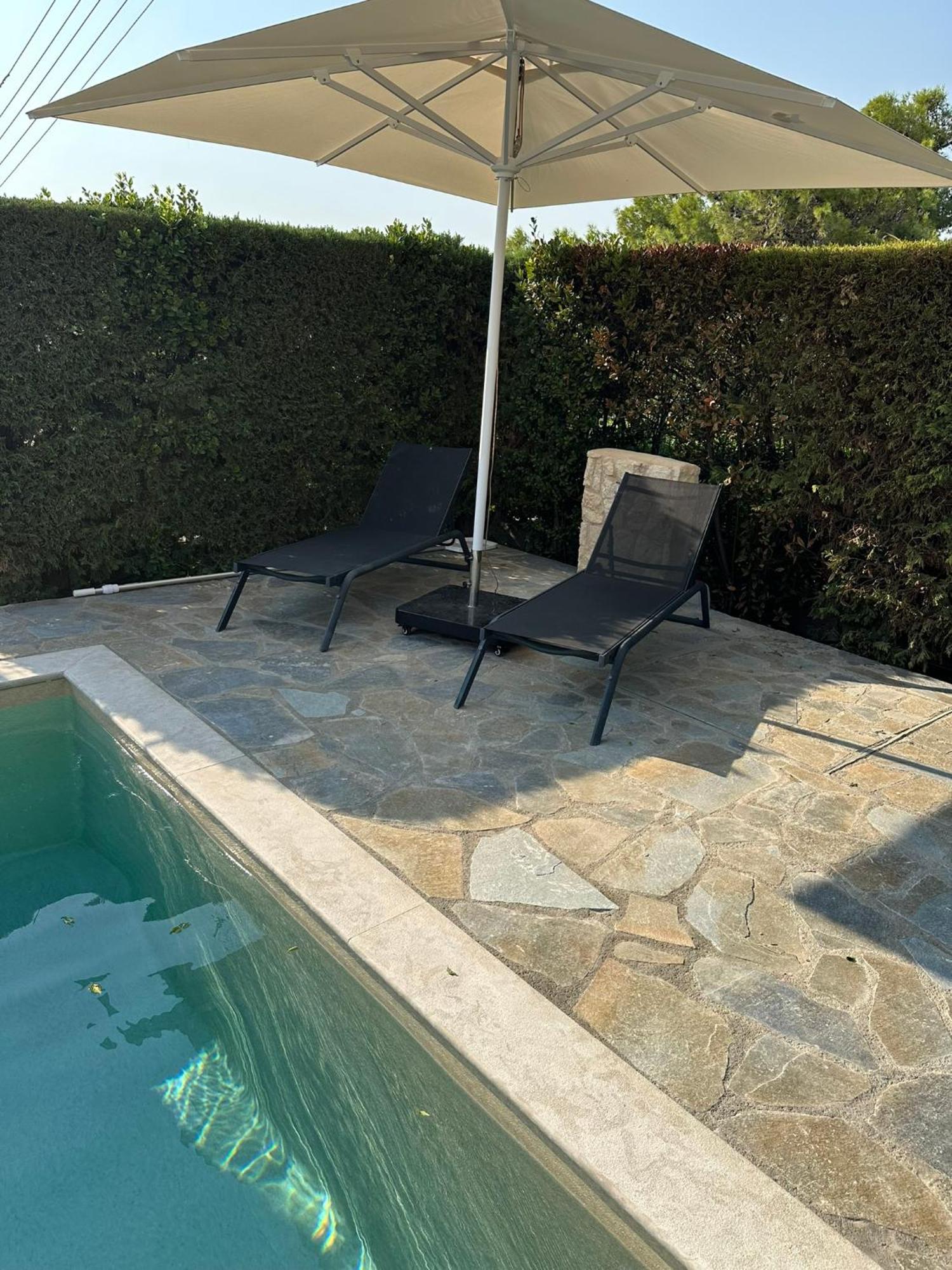 Villa Agia Marina 5M Walk To The Beach With Private Pool Eksteriør billede