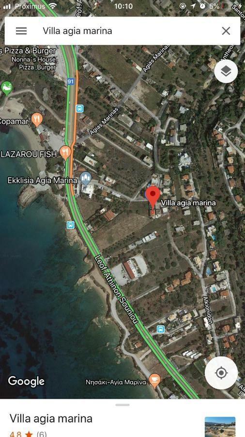 Villa Agia Marina 5M Walk To The Beach With Private Pool Eksteriør billede